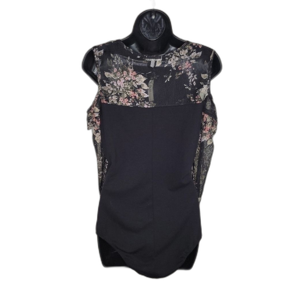 Maurices floral & Lace cold shoulder bodysuit NWT medium - Picture 5 of 7